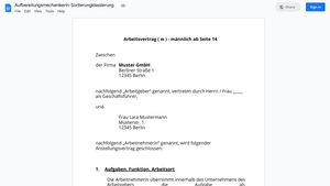 Arbeitsvertrag-Aufbereitungsmechanikerin-Sortierungklassierung