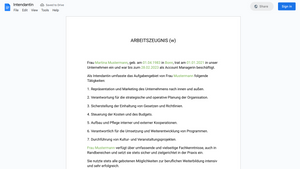 Arbeitszeugnis