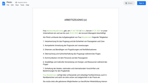 Arbeitszeugnis