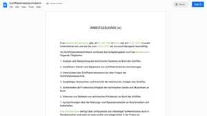 Arbeitszeugnis