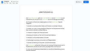 Arbeitszeugnis