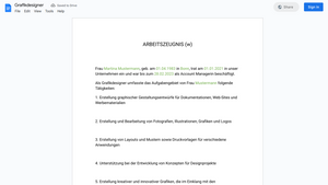 Arbeitszeugnis