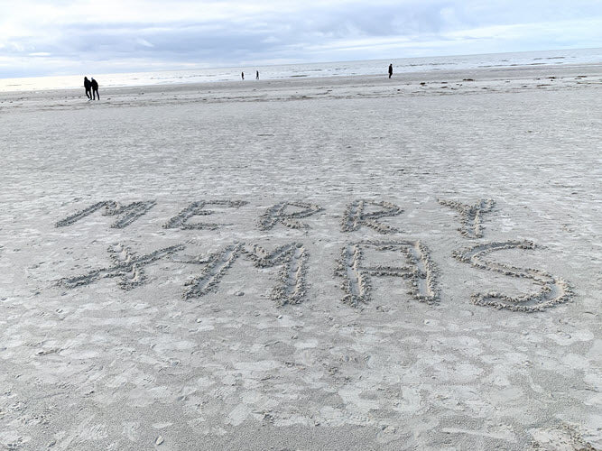 Foto Strand Merry Christmas - [tags]
