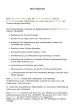 Laden Sie das Bild in den Galerie-Viewer, Arbeitszeugnis Content Manager Vorlage m/w/d