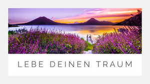Poster "Lebe Deinen Traum" Wandgestaltung / zum Download - [tags]