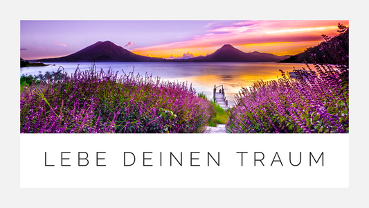 Poster "Lebe Deinen Traum" Wandgestaltung / zum Download - [tags]