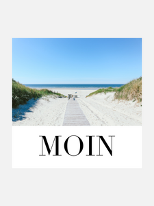 Poster "Moin Strand" Wandgestaltung / zum Download - [tags]