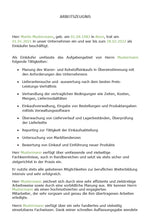 Laden Sie das Bild in den Galerie-Viewer, Arbeitszeugnis Einkäufer Vorlage m/w/d