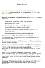 Laden Sie das Bild in den Galerie-Viewer, Arbeitszeugnis Fahrer Vorlage m/w/d