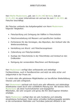 Laden Sie das Bild in den Galerie-Viewer, Arbeitszeugnis Fleischer Vorlage m/w/d - Simply Download