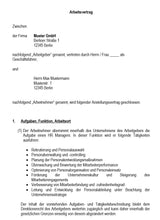 Laden Sie das Bild in den Galerie-Viewer, Arbeitsvertrag HR Manager Vorlage m/w/d - Simply Download