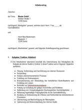 Laden Sie das Bild in den Galerie-Viewer, Arbeitsvertrag Interner Auditor Vorlage m/w/d - [tags]