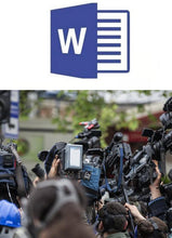 Laden Sie das Bild in den Galerie-Viewer, Arbeitszeugnis Journalist Vorlage m/w/d