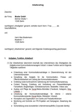 Laden Sie das Bild in den Galerie-Viewer, Arbeitsvertrag Kommunikationsmanager Vorlage m/w/d - Simply Download