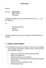 Laden Sie das Bild in den Galerie-Viewer, Arbeitsvertrag Kurierfahrer Vorlage m/w/d - [tags]