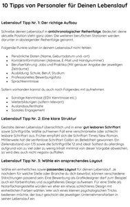 Lebenslauf Chemiker Vorlage - Muster