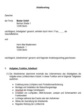 Laden Sie das Bild in den Galerie-Viewer, Arbeitsvertrag Lichttechniker Vorlage m/w/d - Simply Download