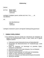 Laden Sie das Bild in den Galerie-Viewer, Arbeitsvertrag Markenbotschafter Vorlage m/w/d - Simply Download