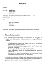 Laden Sie das Bild in den Galerie-Viewer, Arbeitsvertrag Mediengestalter Vorlage m/w/d - Simply Download