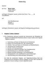 Laden Sie das Bild in den Galerie-Viewer, Arbeitsvertrag Metallschleifer Vorlage m/w/d - Simply Download