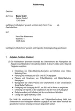 Laden Sie das Bild in den Galerie-Viewer, Arbeitsvertrag Online Marketing Manager Vorlage m/w/d - Simply Download