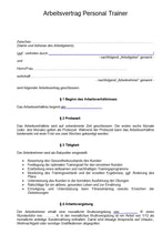 Laden Sie das Bild in den Galerie-Viewer, Arbeitsvertrag Personal Trainer Vorlage m/w/d - [tags]