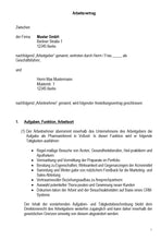 Laden Sie das Bild in den Galerie-Viewer, Arbeitsvertrag Pharmareferent Vorlage m/w/d - [tags]