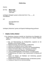 Laden Sie das Bild in den Galerie-Viewer, Arbeitsvertrag Produktmanager Vorlage m/w/d - Simply Download