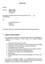 Laden Sie das Bild in den Galerie-Viewer, Arbeitsvertrag SEO Manager Vorlage m/w/d - Simply Download