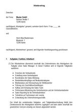 Laden Sie das Bild in den Galerie-Viewer, Arbeitsvertrag Sales Manager Vorlage m/w/d - Simply Download
