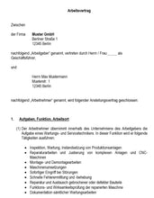 Laden Sie das Bild in den Galerie-Viewer, Arbeitsvertrag Wartungs- und Servicetechnikers Vorlage m/w/d - Simply Download