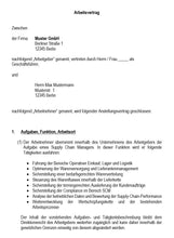 Laden Sie das Bild in den Galerie-Viewer, Arbeitsvertrag Supply Chain Manager Vorlage m/w/d - Simply Download