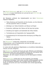 Laden Sie das Bild in den Galerie-Viewer, Arbeitszeugnis Tätowierer Vorlage m/w/d