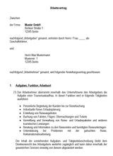 Laden Sie das Bild in den Galerie-Viewer, Arbeitsvertrag Tourismuskauffrau Vorlage m/w/d - Simply Download