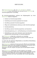 Laden Sie das Bild in den Galerie-Viewer, Arbeitszeugnis Versicherungskaufmann Vorlage m/w/d