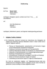 Laden Sie das Bild in den Galerie-Viewer, Arbeitsvertrag Wasserbauingenieur Vorlage m/w/d - Simply Download