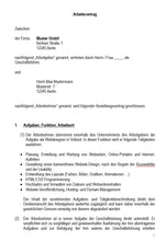 Laden Sie das Bild in den Galerie-Viewer, Arbeitsvertrag Webdesigner Vorlage m/w/d - [tags]