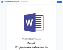Laden Sie das Bild in den Galerie-Viewer, Stellenbeschreibung-Figurenkeramformerin