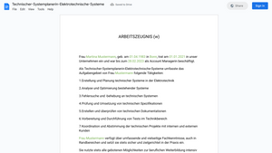 Arbeitszeugnis