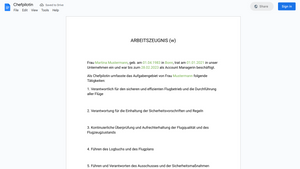 Arbeitszeugnis