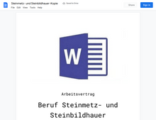 Laden Sie das Bild in den Galerie-Viewer, Arbeitsvertrag-Steinmetz- und Steinbildhauer
