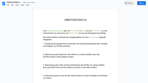 Arbeitszeugnis