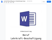 Laden Sie das Bild in den Galerie-Viewer, Arbeitsvertrag-Lehrkraft-Beschaftigungs-U-Arbeitstherapie