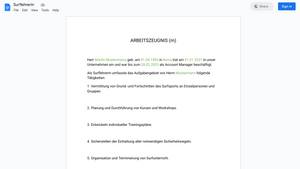 Arbeitszeugnis
