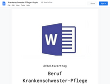 Laden Sie das Bild in den Galerie-Viewer, Arbeitsvertrag-Krankenschwester-Pfleger
