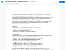 Laden Sie das Bild in den Galerie-Viewer, Stellenbeschreibung