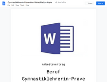 Laden Sie das Bild in den Galerie-Viewer, Arbeitsvertrag-Gymnastiklehrerin-Pravention-Rehabilitation