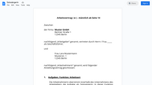 Laden Sie das Bild in den Galerie-Viewer, Arbeitsvertrag-Solosängerin