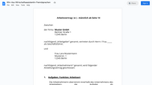 Laden Sie das Bild in den Galerie-Viewer, Arbeitsvertrag-Kfm-Ass-Wirtschaftsassistentin-Fremdsprachen