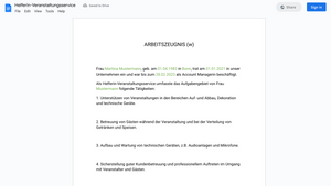 Arbeitszeugnis